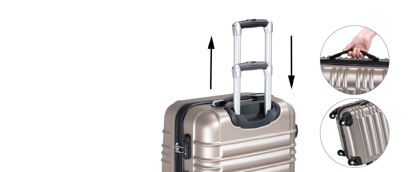 Juskys Hartschale Kofferset Reisekoffer - leicht, geräuscharme 360° Rollen, Zahlenschloss, Champagner
| Juskys Reisekof A1fb3ac7 625d 4859 B739 0cd8e2387f48. CR0,0,1464,600 PT0 SX1464 V1