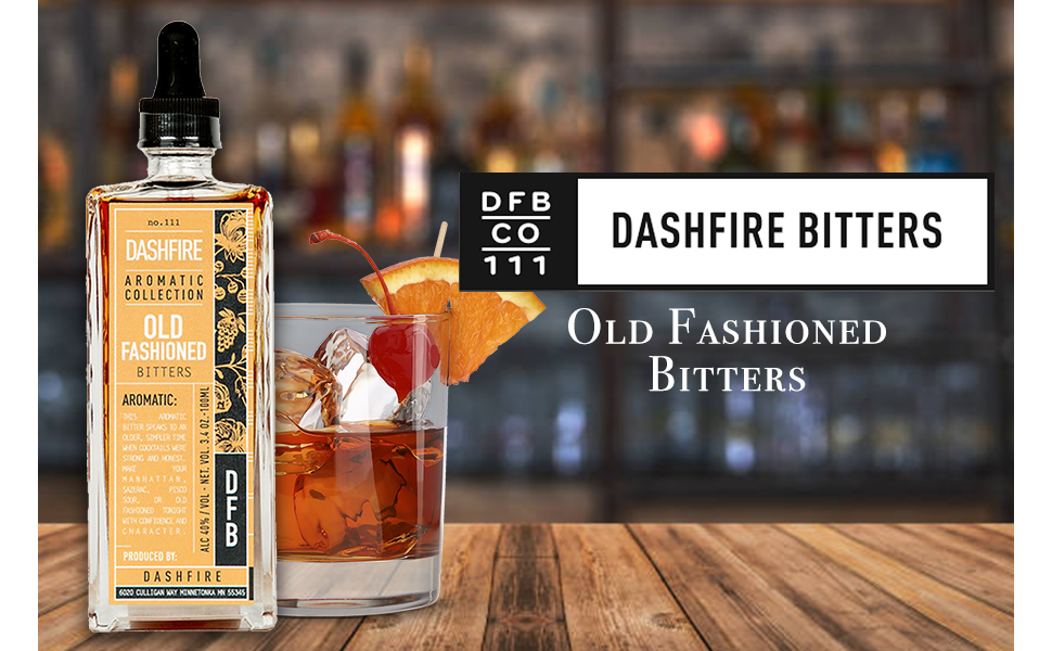 Dashfire Old Fashioned Cocktail Bitters 3pk, 100ml./btl