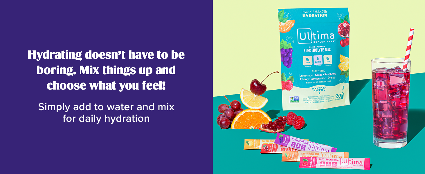 Hydrating doesn't have to be boring. Mix things up and choose which flavor you're feeling