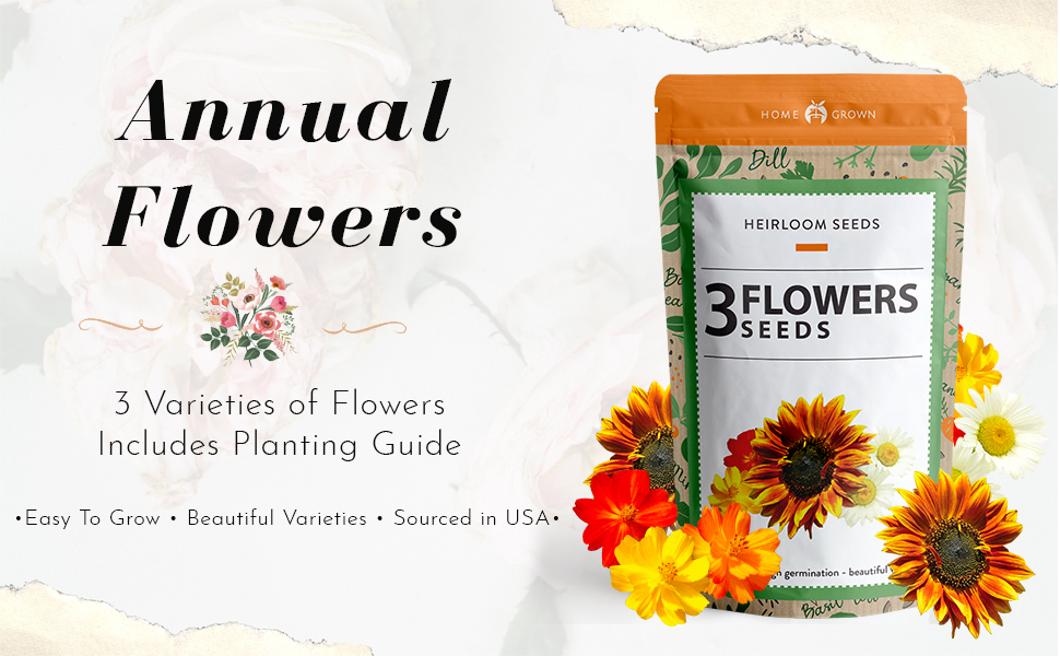 Flower Seeds for Planting Outdoors 3 Flower Seeds