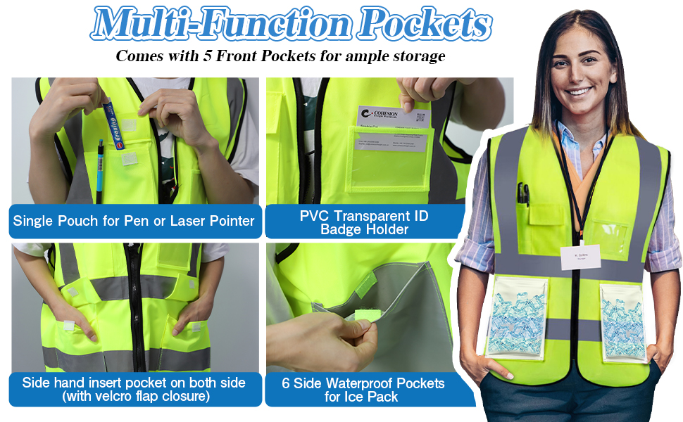 Cooling Ice Vest with 8pcs Ice Pack Cooling Vest for Men