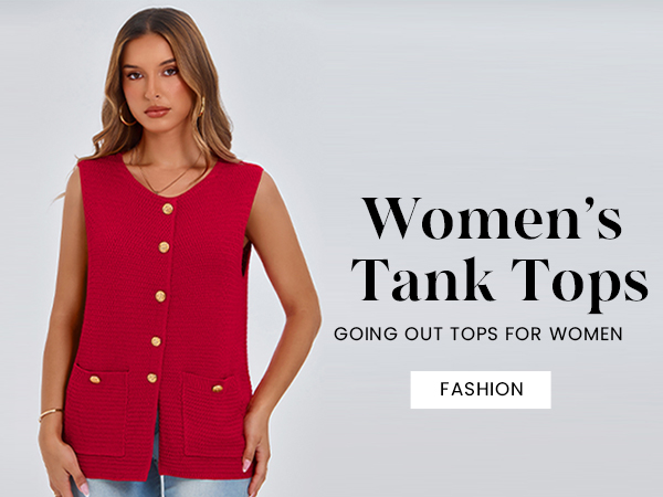 PRETTYGARDEN Women's 2025 Summer Sweater Vest Sleeveless