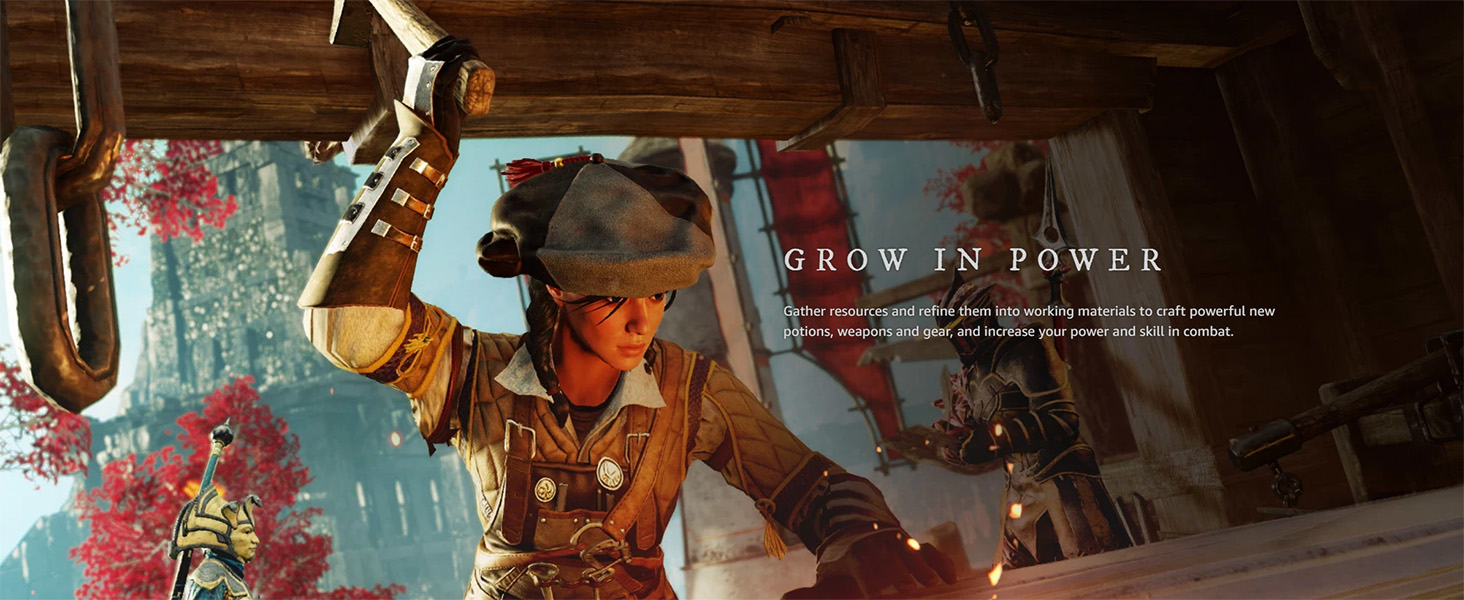 Grow in power Gather resources and refine them into working materials