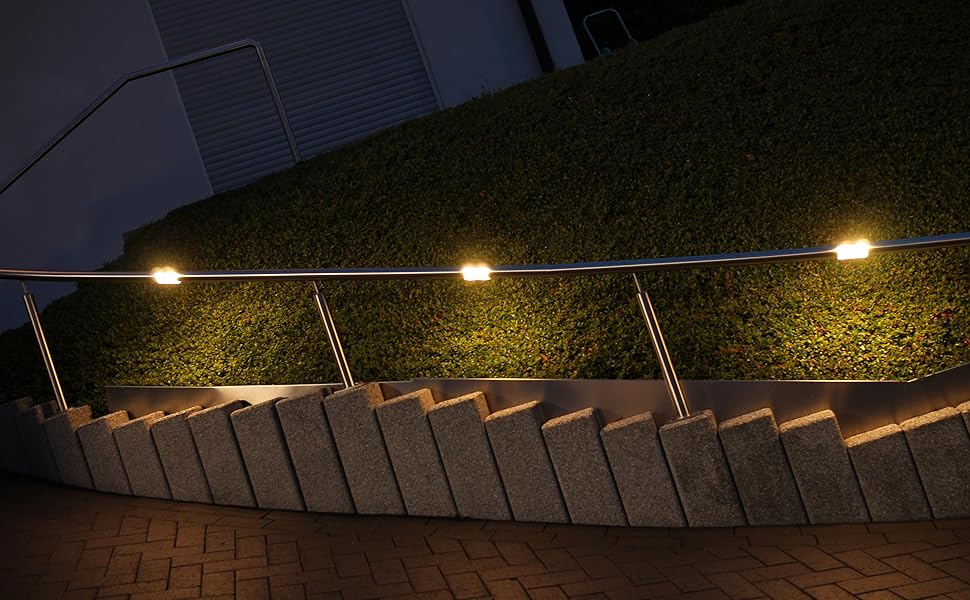 SolarRail Solar Lights for Railings, Outdoor Lighting for Patio