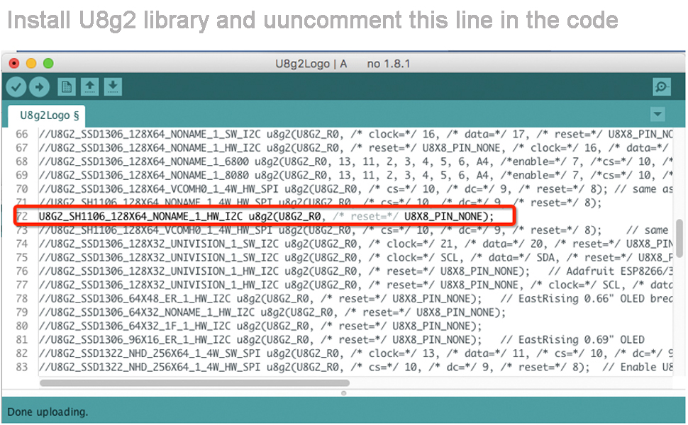 1.3 inch oled display code