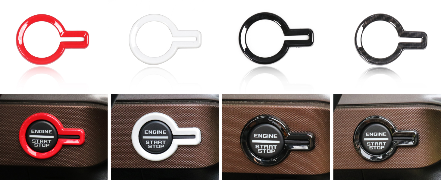 Push to Star Button Cover for 2021 2022 2023 New Ford Bronco 2/4 Door