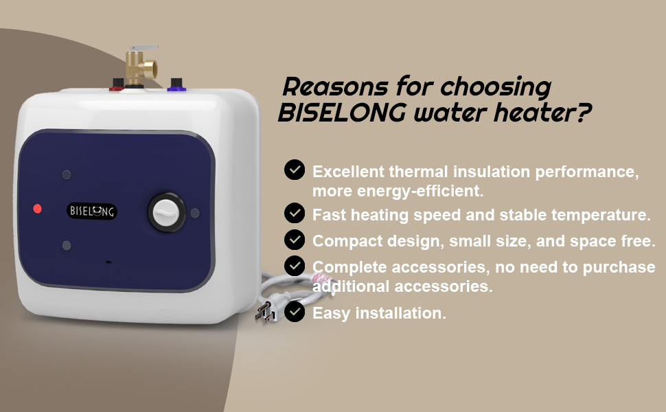 120V easy to install tank RV water heater