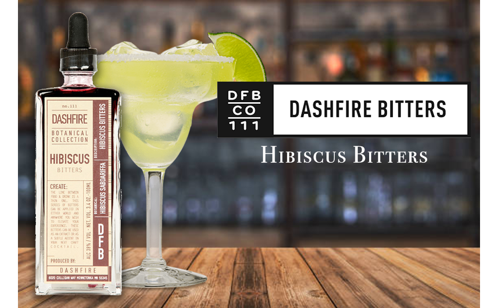 Dashfire Hibiscus Cocktail Bitters 3pk, 100ml./btl