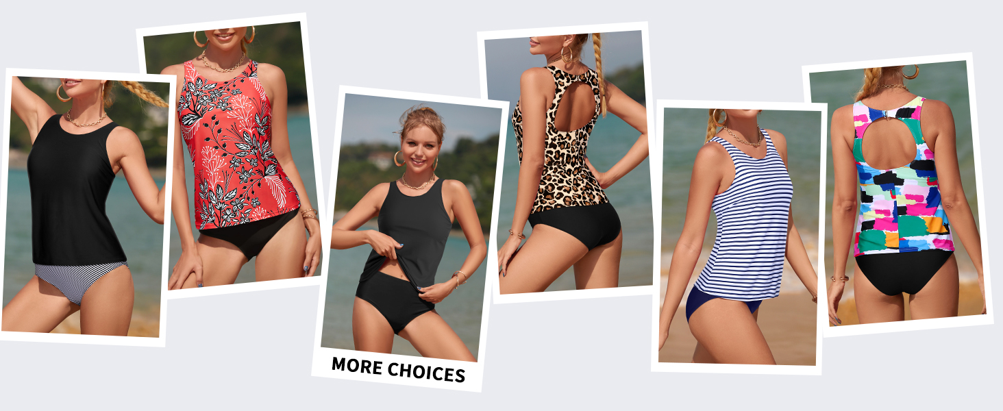 Two Piece Tankini Bathing Suit