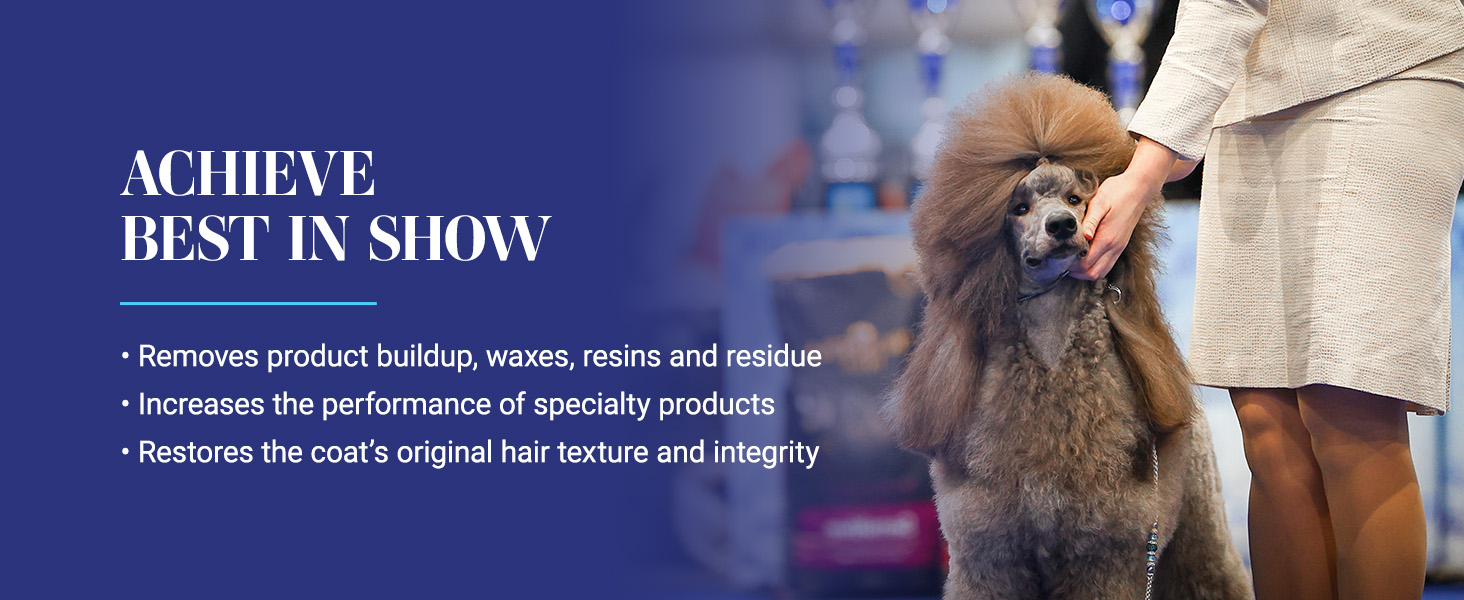 Chris Christensen Clean Start removed product buildup, waxes and resisue