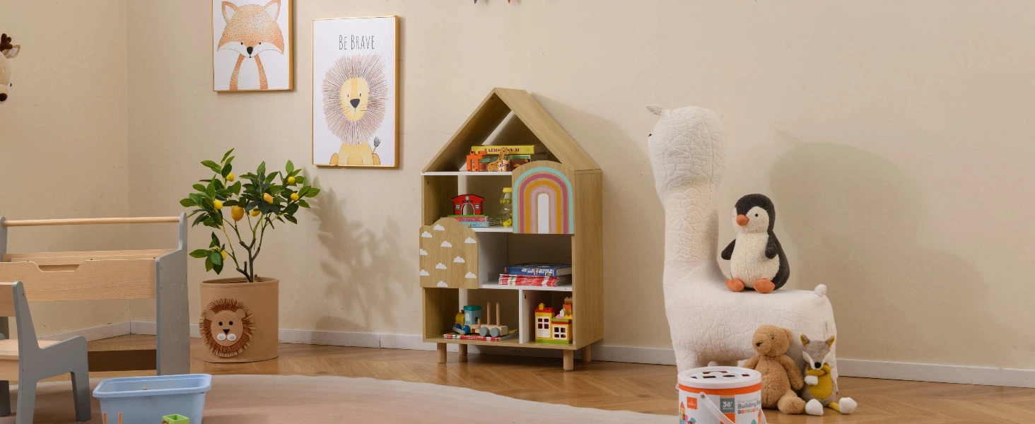kids dollhouse bookshelf