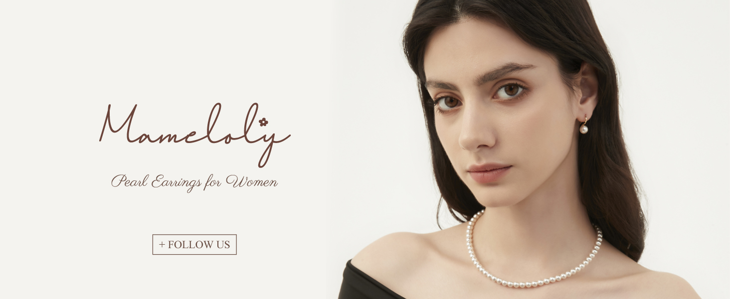 Simulated White Pearl Drop Earrings for Women