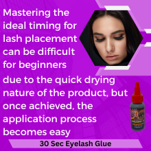 30 sec eyelash glue