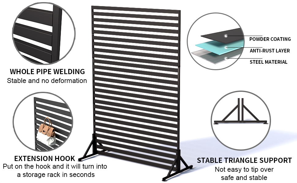 Metal Privacy Screen for Outdoor
