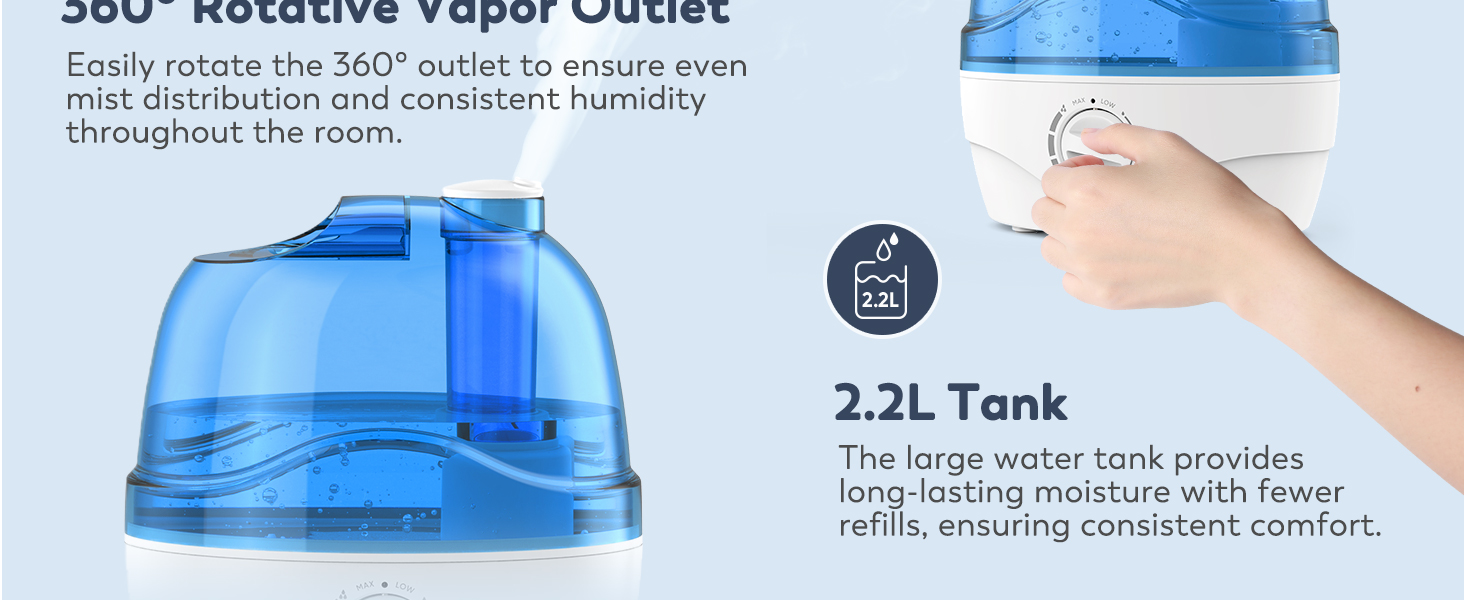 Humidifier for Bedroom Baby Room