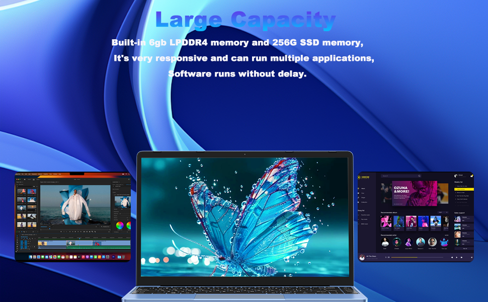 Laptop 14 inç 256 GB SSD Extends 1TB