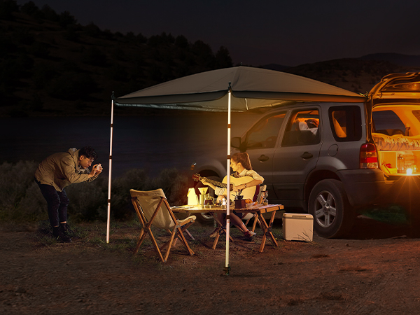 Amazon.co.jp: GOTIDYカーサイドタープ ワンタッチ 車 タープ