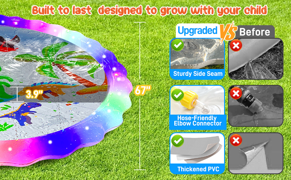 durable and leakproof splash pad for kids