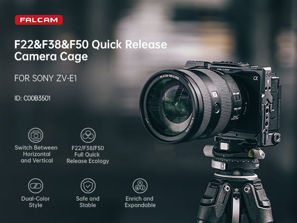 Amazon.com : FALCAM ZV-E1 Full Camera Cage for Sony ZV-E1