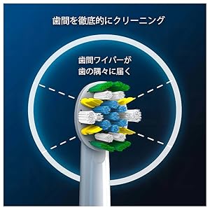 Amazon | ブラウン オーラルB 替えブラシ 歯間ワイパー付ブラシ