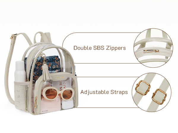 Amazon.com | Missnine Small Clear Backpack Stadium Approved