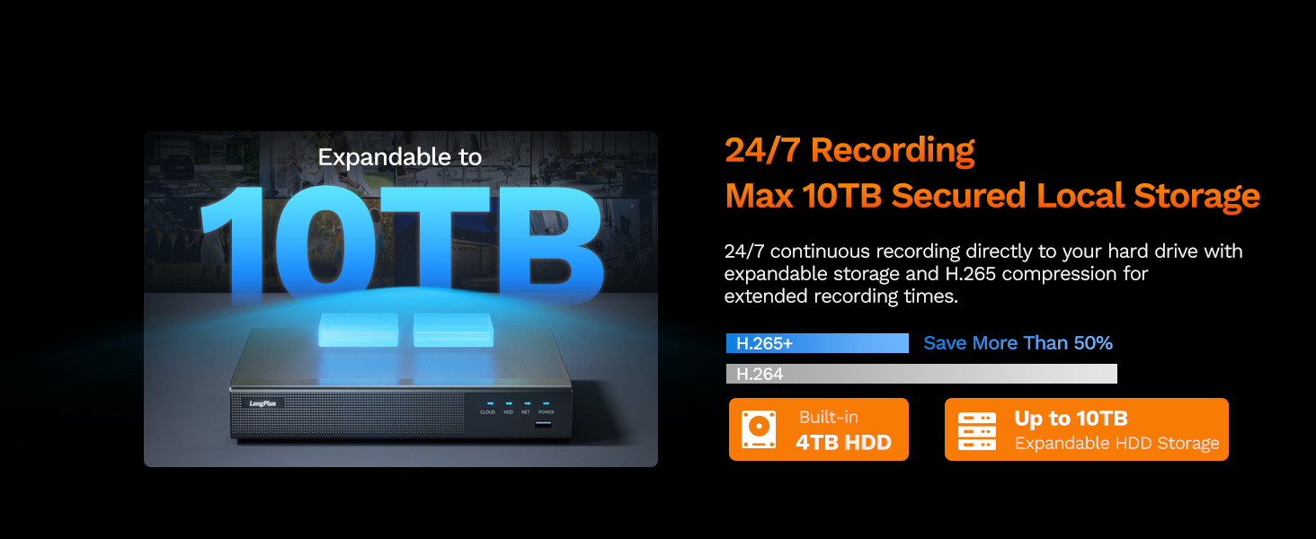 security camera system home house surveillance 4k 8mp 12mp outdoor wired cctv poe cctv dvr nvr diy