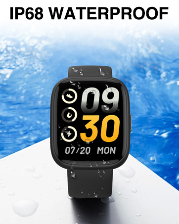 3ATM IP68 waterproof swimming sport smart watch for women men