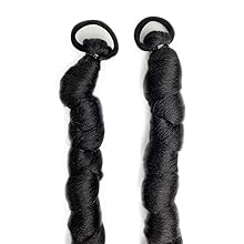 VAVANGA 22inch Twisted Braid Ponytail Extension 2pcs Set