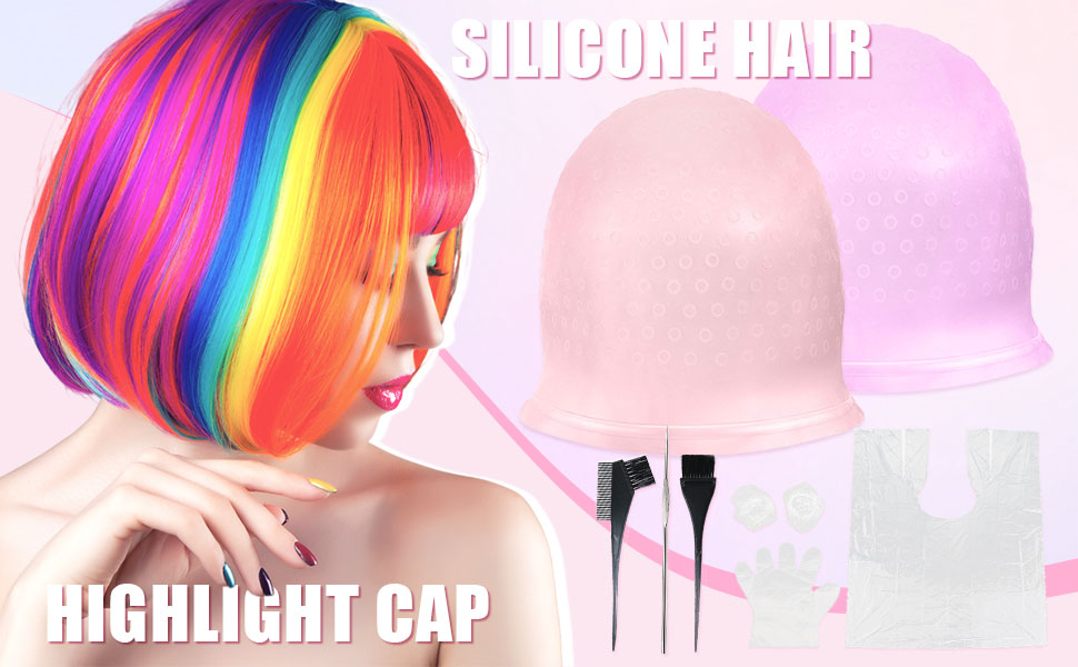 SKHAOVS 7 Pcs Silicone Highlight Cap Kit, Punched Hole Silicone