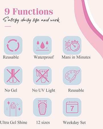 press on false nails