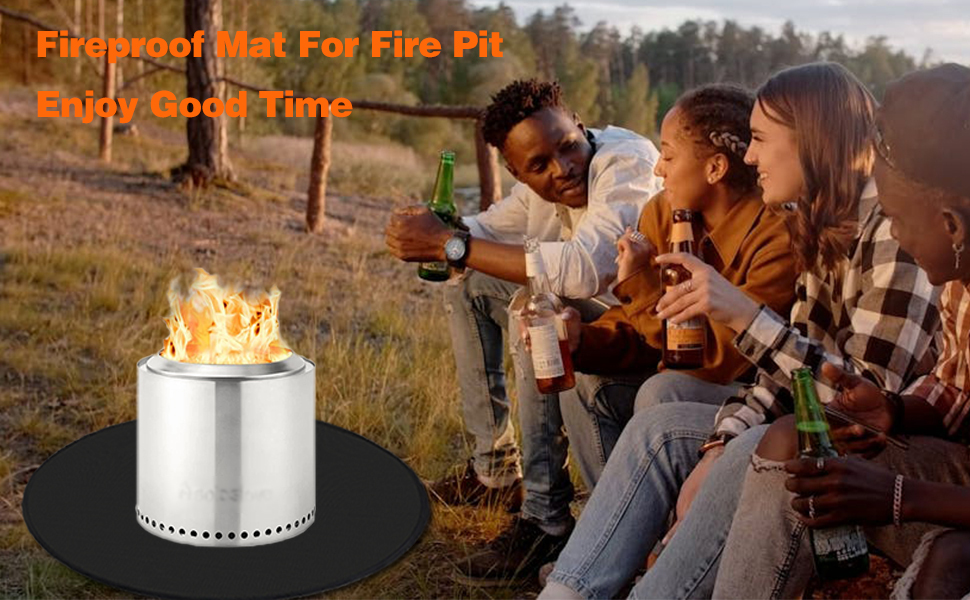 XWIHTR Under Grill Mat for Outdoor Grill, DoubleSided