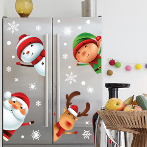 Christmas window clings