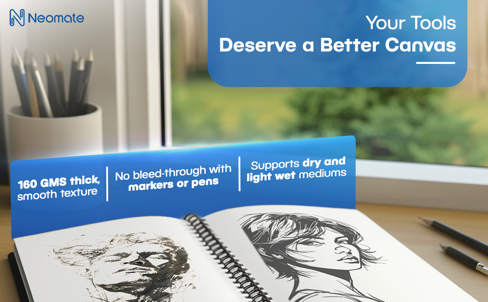 Neomate A5 Spiral Sketch Book