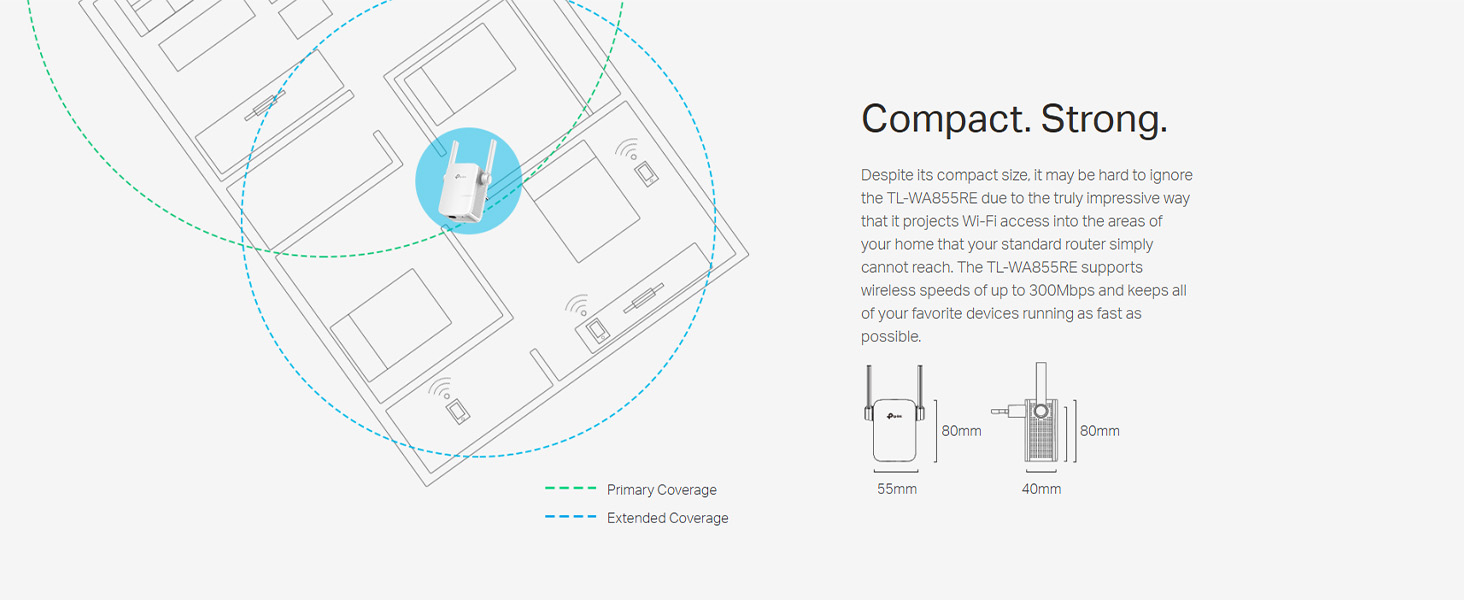 TL-WA855RE 300Mbps Wi-Fi Range Extender