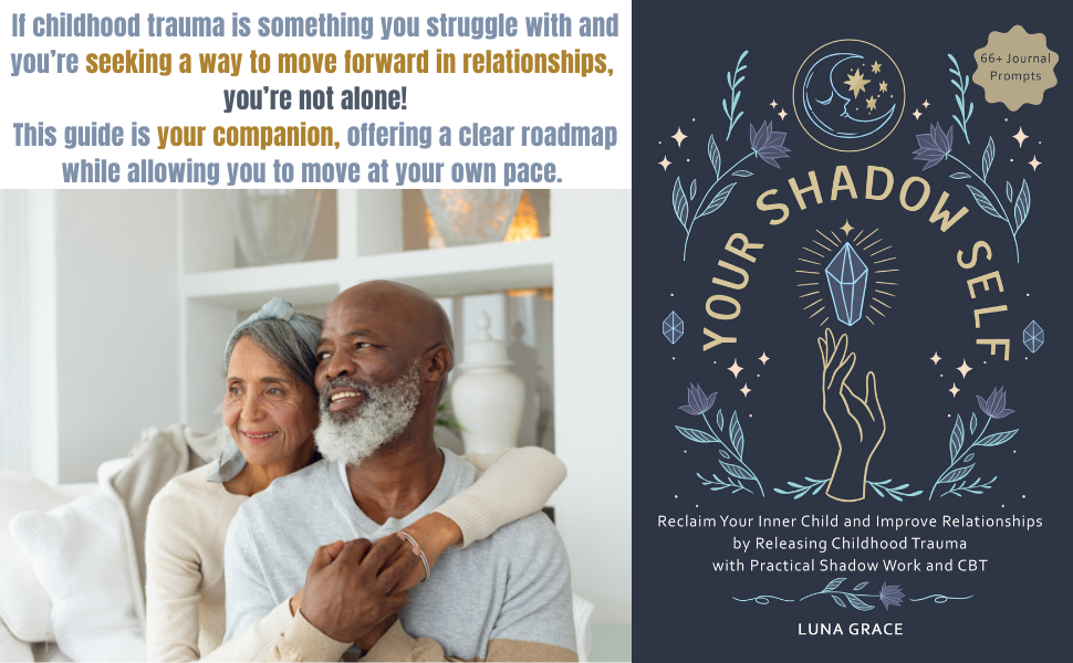 A happy couple. The cover of the book Your Shadow Self