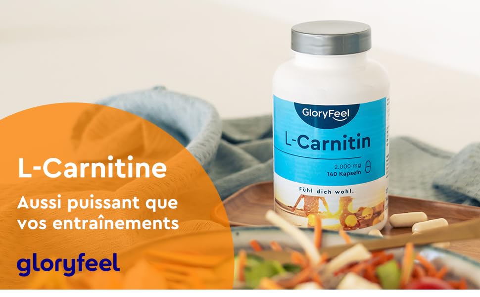 LCarnitine 2941mg Tartrate de LCarnitine, Pre Workout pour L'Énergie