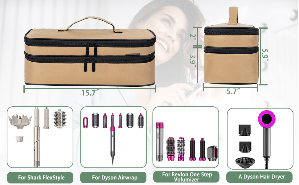 Carrying Case Compatible Multiple Hair Tools