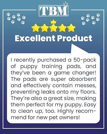 Dog Pee Pad Testimonial