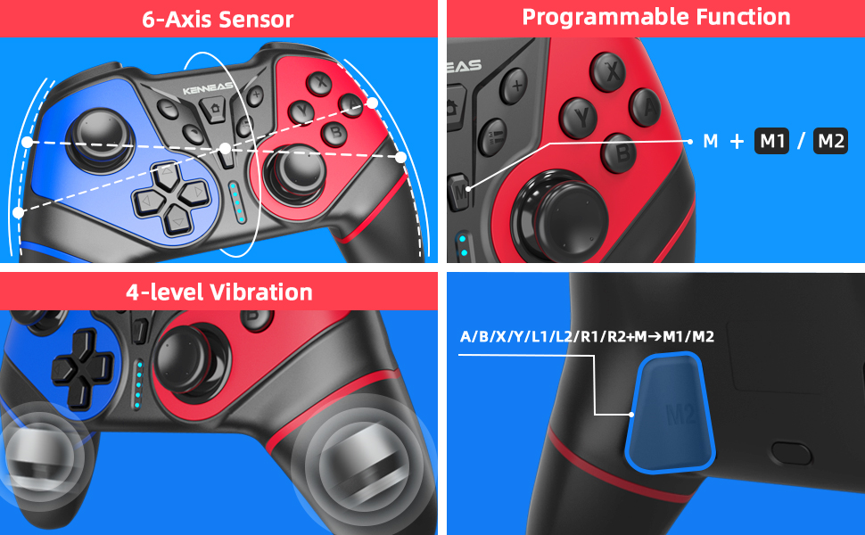 Wireless Pro Controller for Switch/Switch Lite/OLED, Switch