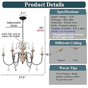 french country chandelier