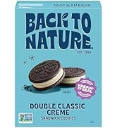 Back to Nature - Double Classic Creme Sandwich Cookies - Enjoy Our Plant Based Cookies Made with ...