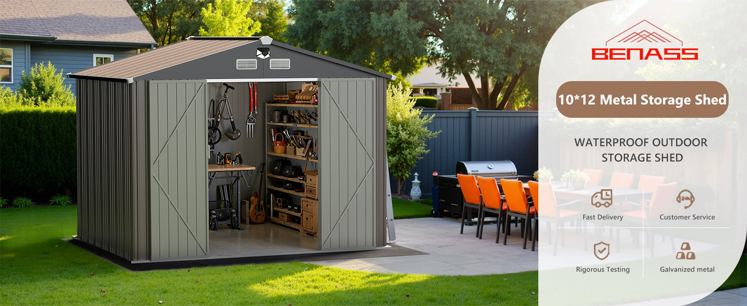 outdoor storage shed