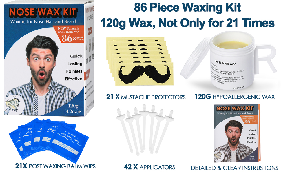 ear hair removal ear and nose waxing kit men hair removal wax kit nose and ear wax kit men