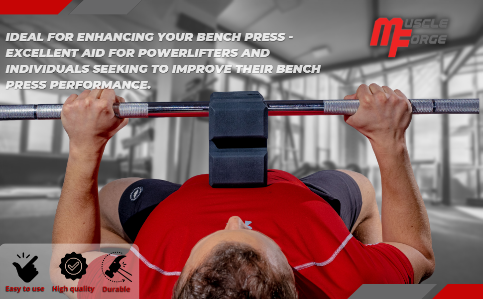 Bench press training block, training board for