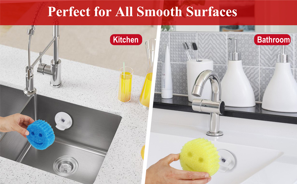 Sponge Holder/ Organizer, Sink Caddy w/Suction Cup