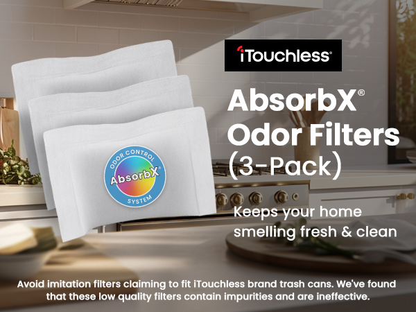 AbsorbX Odor Filters 3 Pack