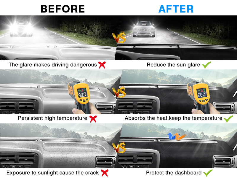 Autorder Dashboard Cover Mat for 1994 1995 Nissan