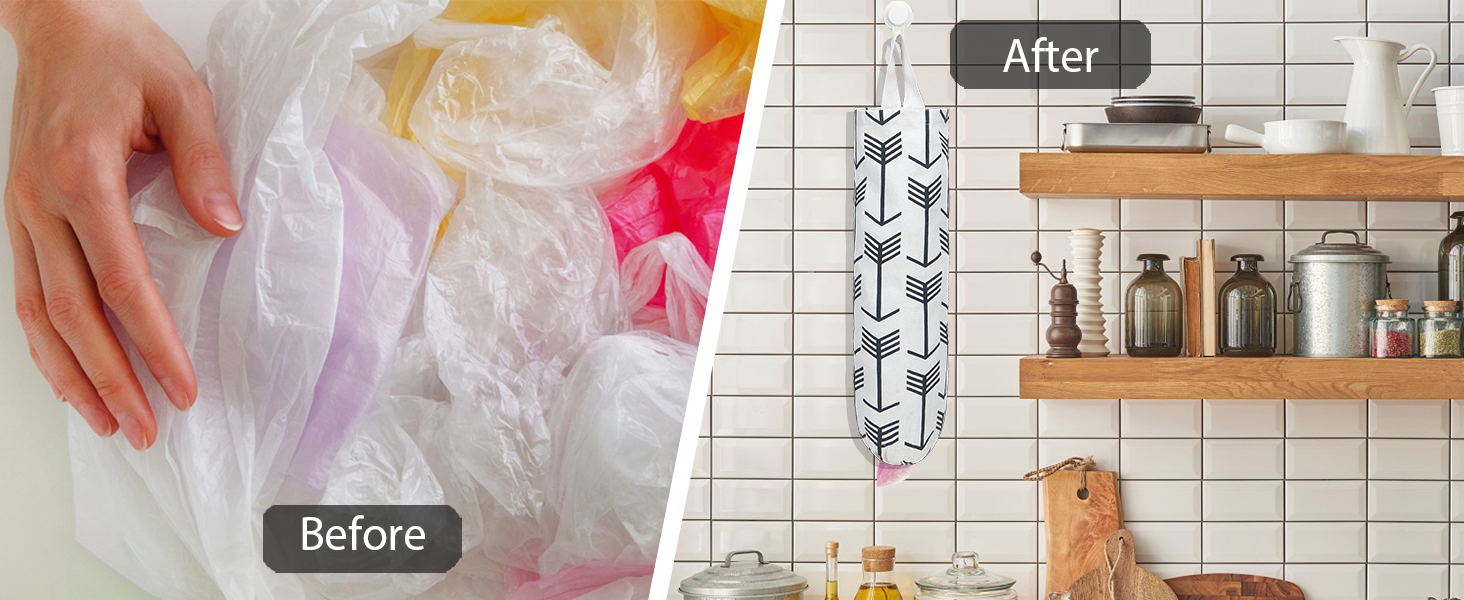 bag organizer for kitchen plastic bag storage