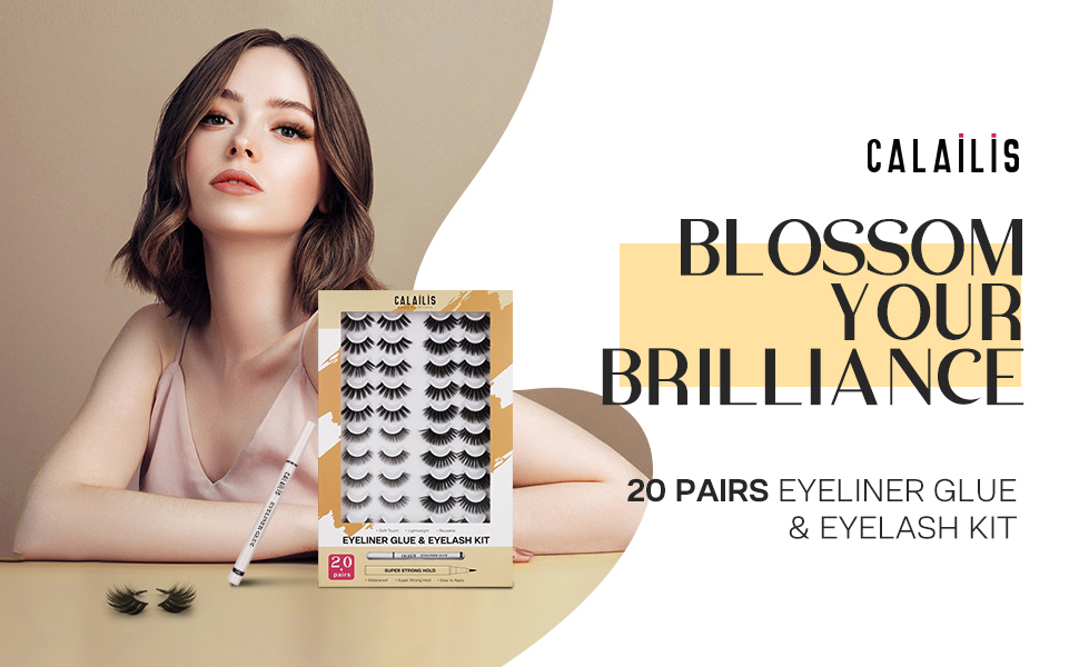 False Eyelashes 20 Pairs