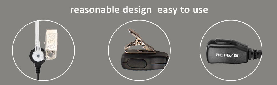 Easy to Use Walkie Talkie Earpiece 